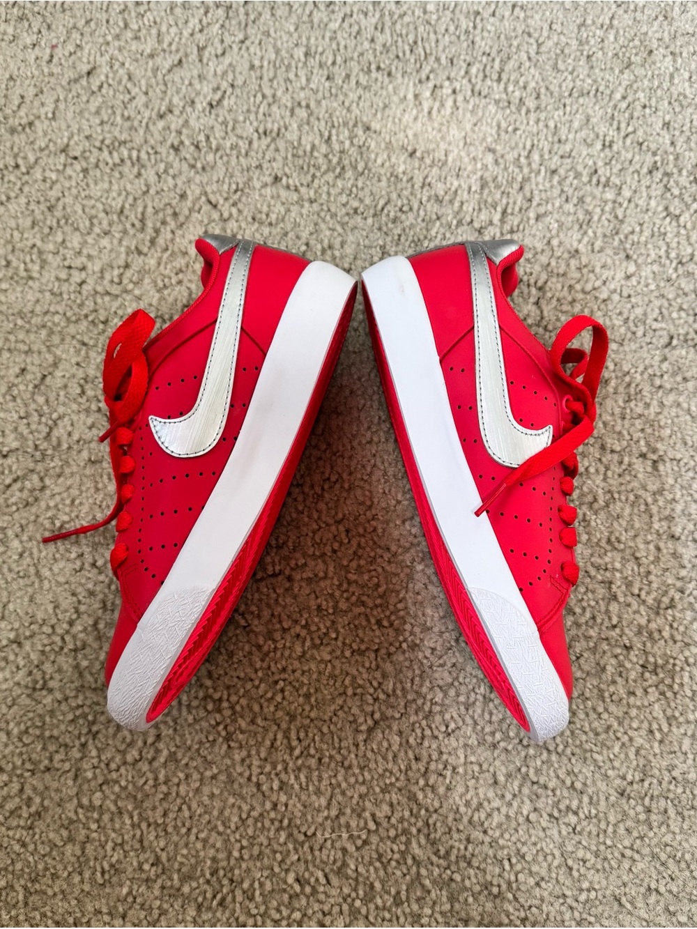 Red Athletic Sneakers Size 5